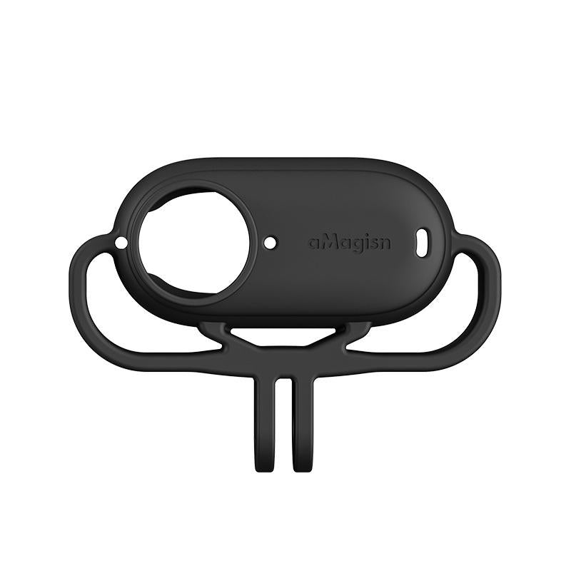 Amagisn Silicone Case for Insta360 Go 3 Camera - Horizontal - Vertical Black