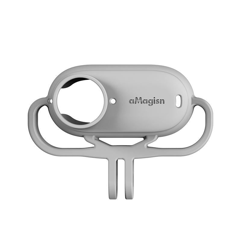 Amagisn Silicone Case for Insta360 Go 3 Camera - Horizontal - Vertical Black