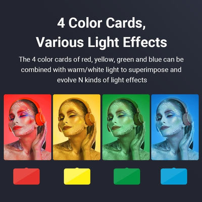 Live Portrait Soft Light Dual Bracket with Four-colour Fill