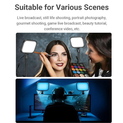 Live Portrait Soft Light Dual Bracket with Four-colour Fill