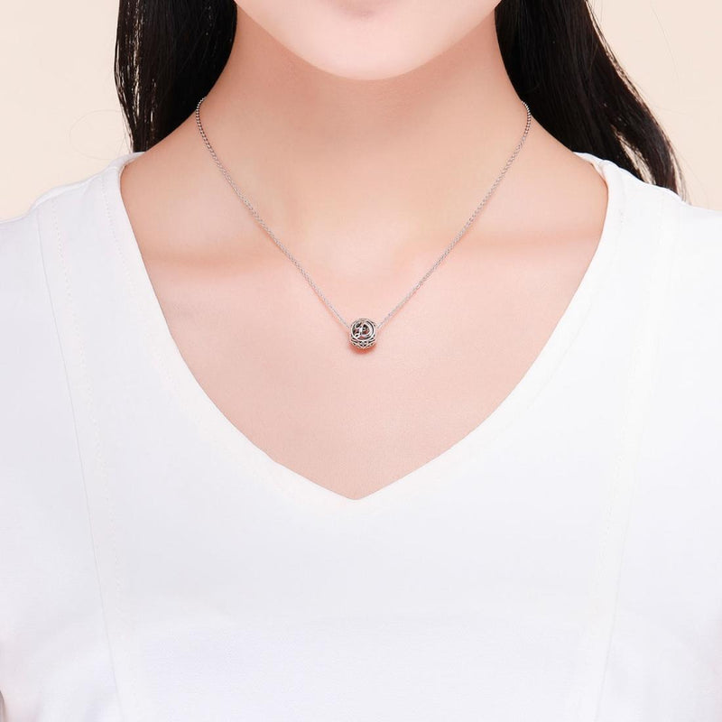 925 Sterling Silver 26 English Letter Beads For Diy Bracelets & Necklaces Style - D