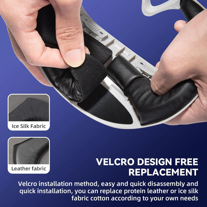 Comfortable Ice Silk Vr Face Cushion For Pico 4 Hibloks - 2Pcs Ice Silk