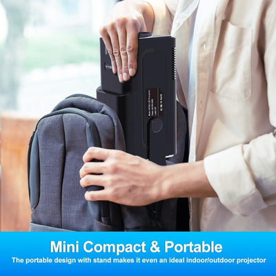 1080P 390 Lumens 4K Android 11 Projector With Wifi 6 And Bluetooth 5.0 - Supports Miracast Airplay And Dlna - Hy320