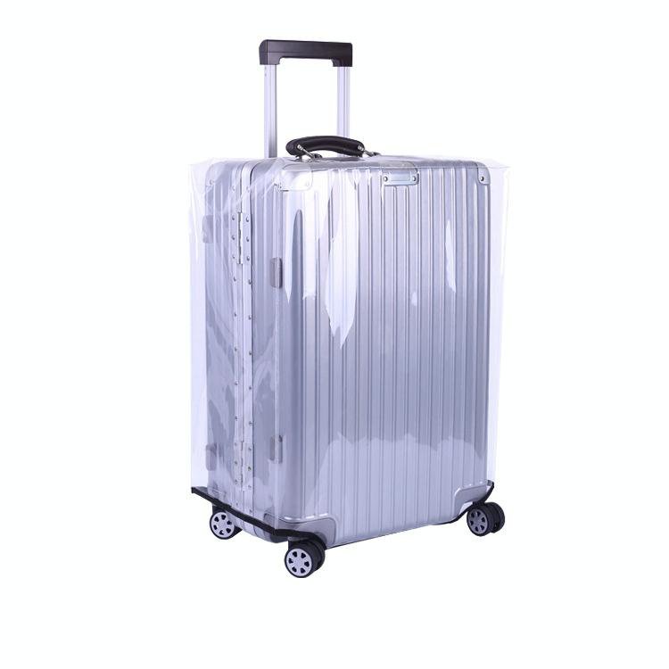 Waterproof Pvc Trolley Suitcase Cover - 26 Inch Rimless Transparent Dustproof