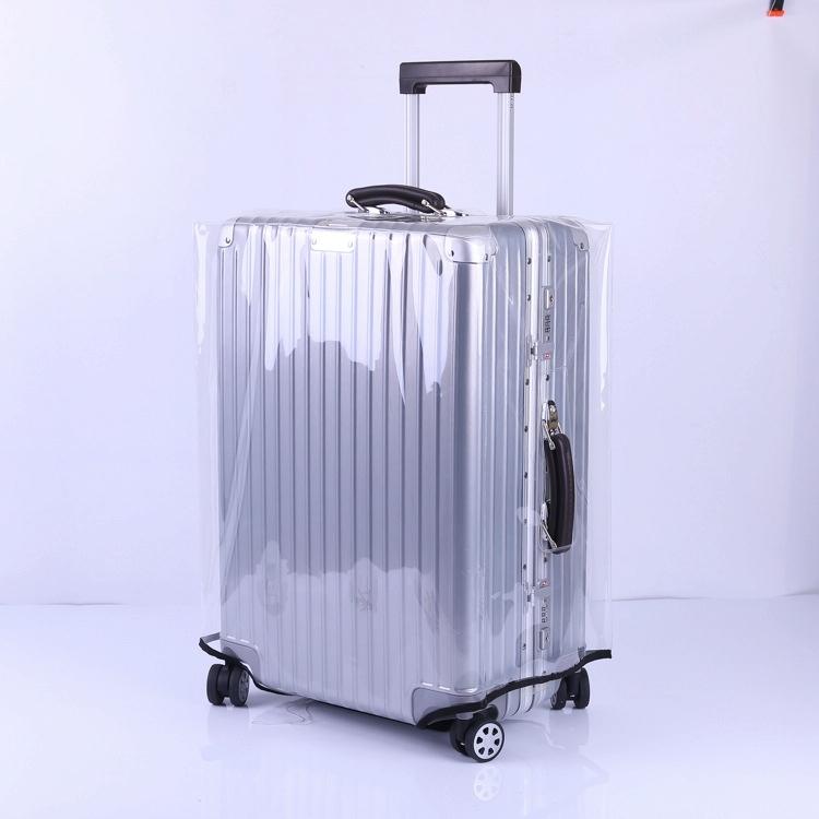 Waterproof Pvc Trolley Suitcase Cover - 26 Inch Rimless Transparent Dustproof