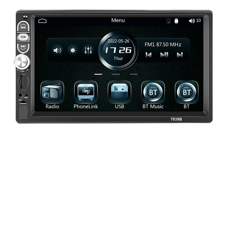 7 Inch Mp5 Bluetooth Carplay Player With Reversing Camera - Standard + 12 Lights