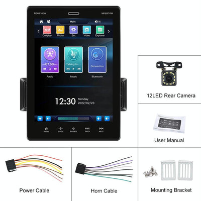 9.5 Inch Carplay Mp5 Player + 12 Light Camera - Standard Style