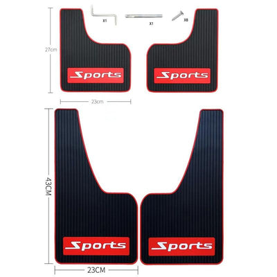 2Pcs Car Tire Mud Flap Modification Plastic Anti-Splash Mud Flap Fender Guard - Cat Eye - Large Blank