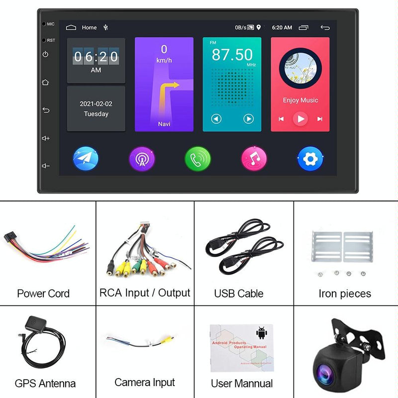 10 Inch Android Car Navigation Player + Ahd Camera - Wifi 2 + 32G Central Control