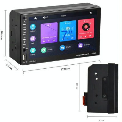 7 Inch Car Mp5 Player With Bluetooth & 12 Light Camera - Universal Fit