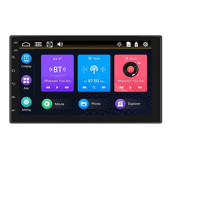 7 Inch Touch Button Dual Ingot Universal Mp5 Bluetooth Player - Standard + 12 Lights Camera