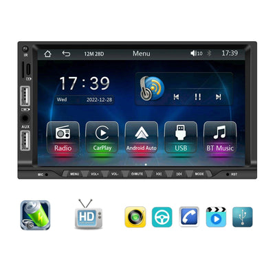 7 Inch Car Mp5 Player Carplay / Android Auto / Mirror Link / Bluetooth - Standard - With Ahd Camera