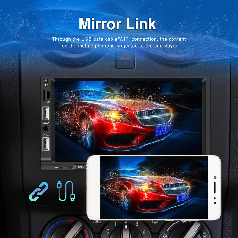 7 Inch Car Mp5 Player Carplay / Android Auto / Mirror Link / Bluetooth - Standard - With Ahd Camera