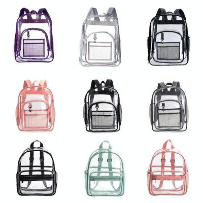 Waterproof Pvc Backpack for Students - Compact and Durable - Small Pink