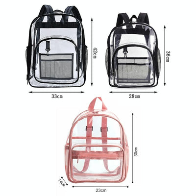 Waterproof Pvc Backpack for Students - Compact and Durable - Small Pink