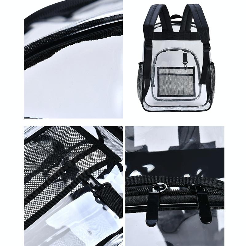 Waterproof Pvc Backpack for Students - Compact and Durable - Small Pink