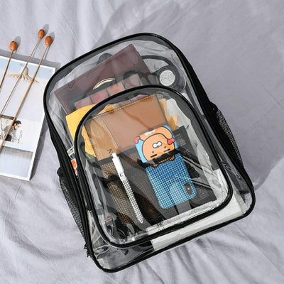Waterproof Pvc Backpack for Students - Compact and Durable - Small Pink