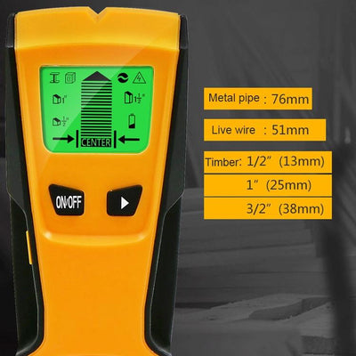 3-in-1 Wall Metal Detector for Voltage Cable and Metal Detection