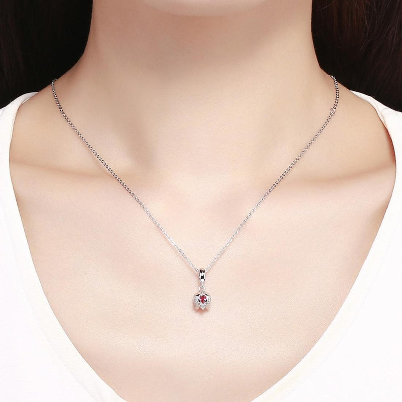 925 Sterling Silver Tulip Pendant For Diy Bracelets & Necklaces