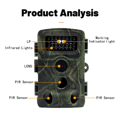 2 Lcd Infrared Night Vision Trail Camera For Wildlife Hunting