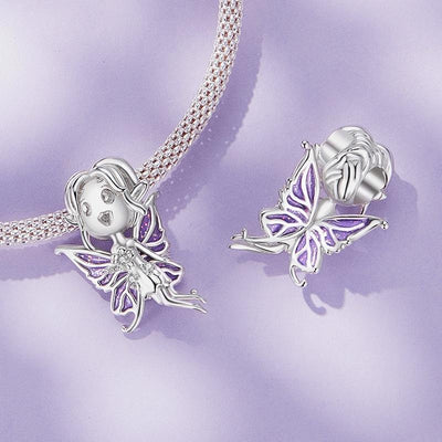 925 Sterling Silver Butterfly Pendant For Diy Bracelets Scc2544