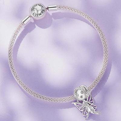 925 Sterling Silver Butterfly Pendant For Diy Bracelets Scc2544