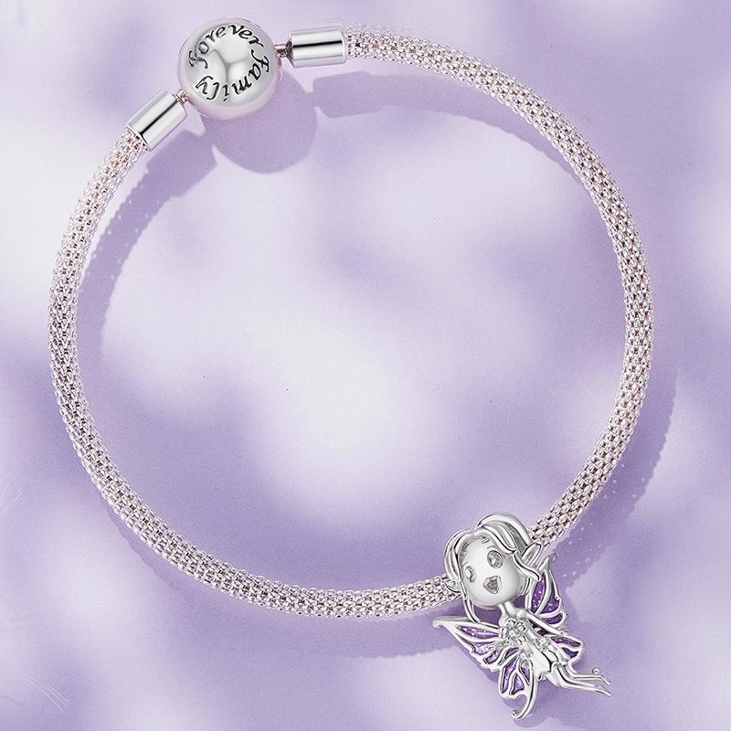 925 Sterling Silver Butterfly Pendant For Diy Bracelets Scc2544