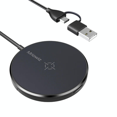 15W Desktop Magsafe Magnetic Wireless Charger With Usb C Cable