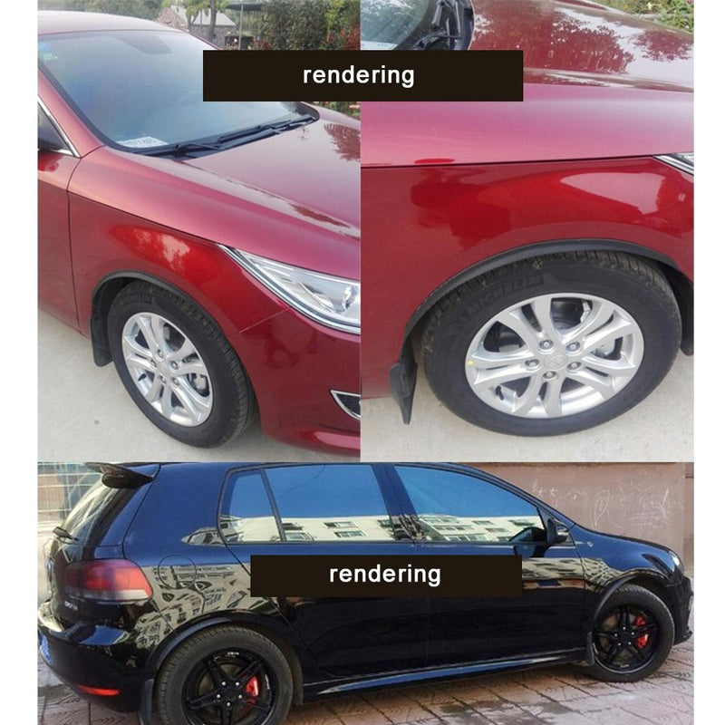 2 Pcs Car Auto Rubber Fender Guard Protection Strip Scratch Protector Sticker - Size 34 X 2Cm
