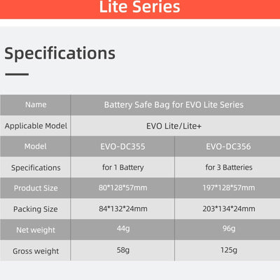 3-in-1 Evo Lite Battery Explosion-proof Bag