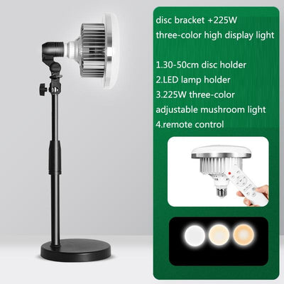 500w Mushroom Lamp & Stand for Mobile Phone Photography
