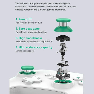 Wireless Bluetooth Game Controller For Switch Ios Android Pc Ps3 Ps4 - Black - Black+Bracket