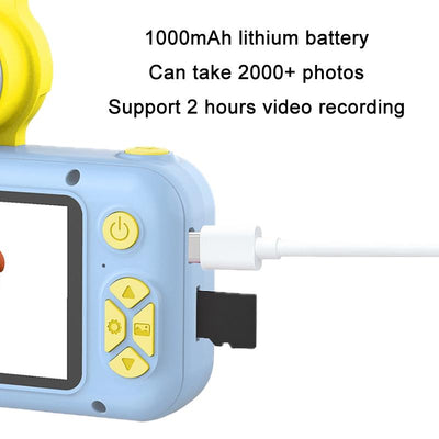 Reversible Mini Hd Child Camera With 8G Card Reader - Blue