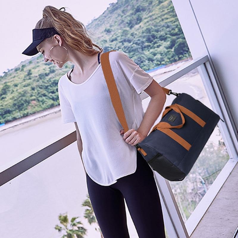 Blue Waterproof Gym Bag with Wet / Dry Separation - 9921 Pink