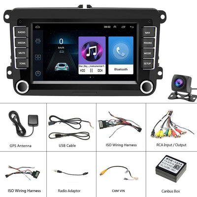 7 Inch Android Car Navigation Player + Wireless Carplay - 2 + 32G + Ahd Camera