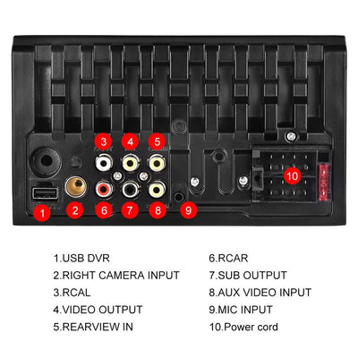 6.2 Inch Dual Spindle Hd Car Mp5 Player + Ahd Camera