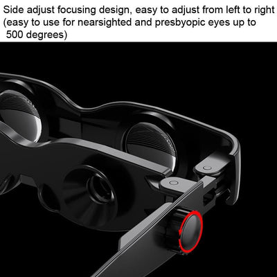 Adjustable Focus Binoculars with Glass Lenses - Grey & Yellow