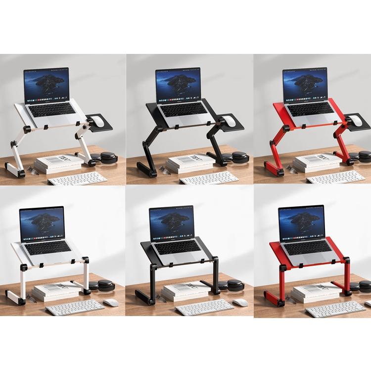 Portable Folding Laptop Desk with Adjustable Height and Storage