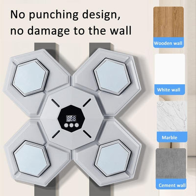 Rechargeable Bluetooth Boxing Machine With Adult & Child Gloves - Blue - Without Gloves Blue