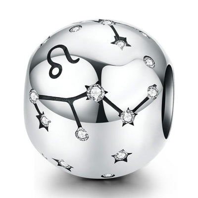 925 Sterling Silver Diy Zodiac Bracelet Beads Leo Style - Leo