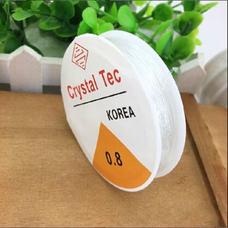 5 Transparent Fishing Line Elastic Wire Rope For Diy Jewelry 0.8Mm