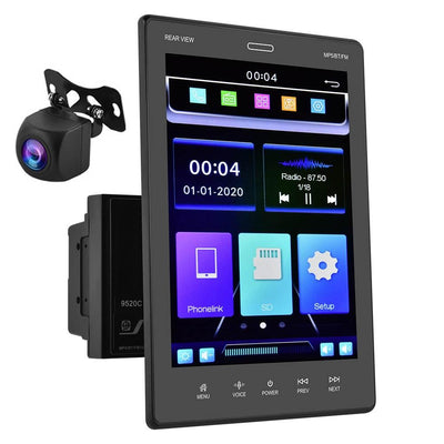 9.5 Inch Vertical Screen Car Mp5 Player + Ahd Camera