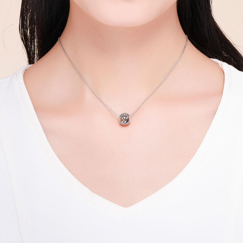 925 Sterling Silver Personalized Letter Beads For Diy Bracelets & Necklaces Style - Y