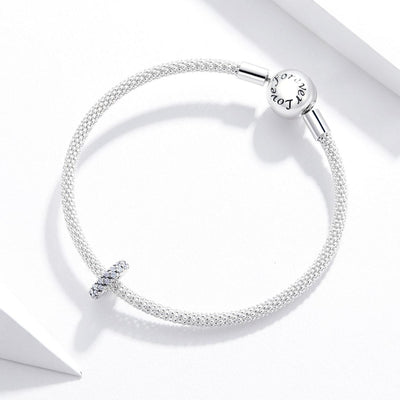 925 Sterling Silver Sparkling Winter Zircon Beads For Diy Bracelets & Necklaces