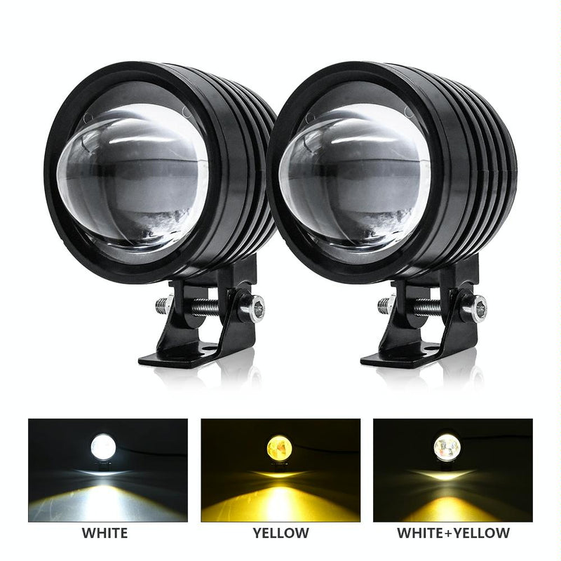 3 Inch Mini Fisheye Yellow And White Two - Colour Spotlight