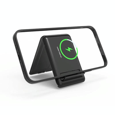 15W Wireless Charger With Data Cable Organizer And Folding Stand