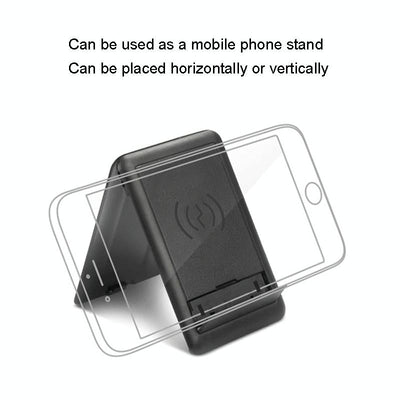 15W Wireless Charger With Data Cable Organizer And Folding Stand