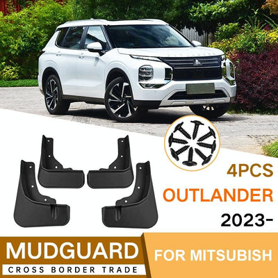 For Mitsubishi Outlander 2023 4Pcs / Set Car Auto Soft Plastic Splash Flaps Fender Guard