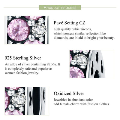 925 Sterling Silver Heartbeat Bead Pendant For Diy Bracelets And Necklaces