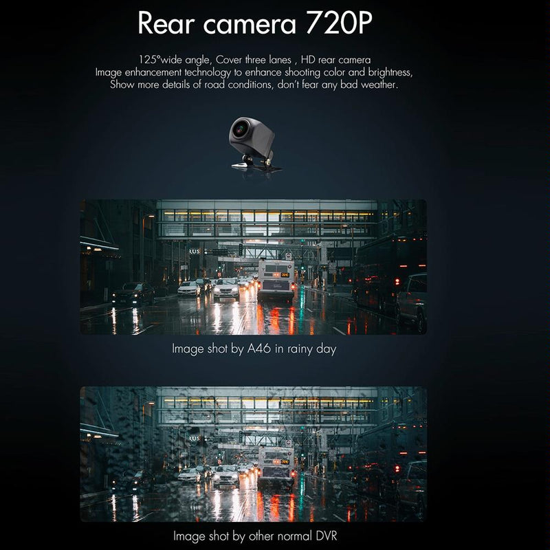 9.66 Fhd Ips Touch Screen Car Dvr With Starlight Night Vision